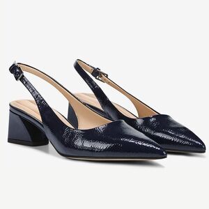 Franco Sarto Navy Slingback Heels